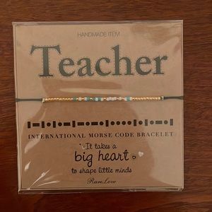TEACHER bracelet - Morse code
